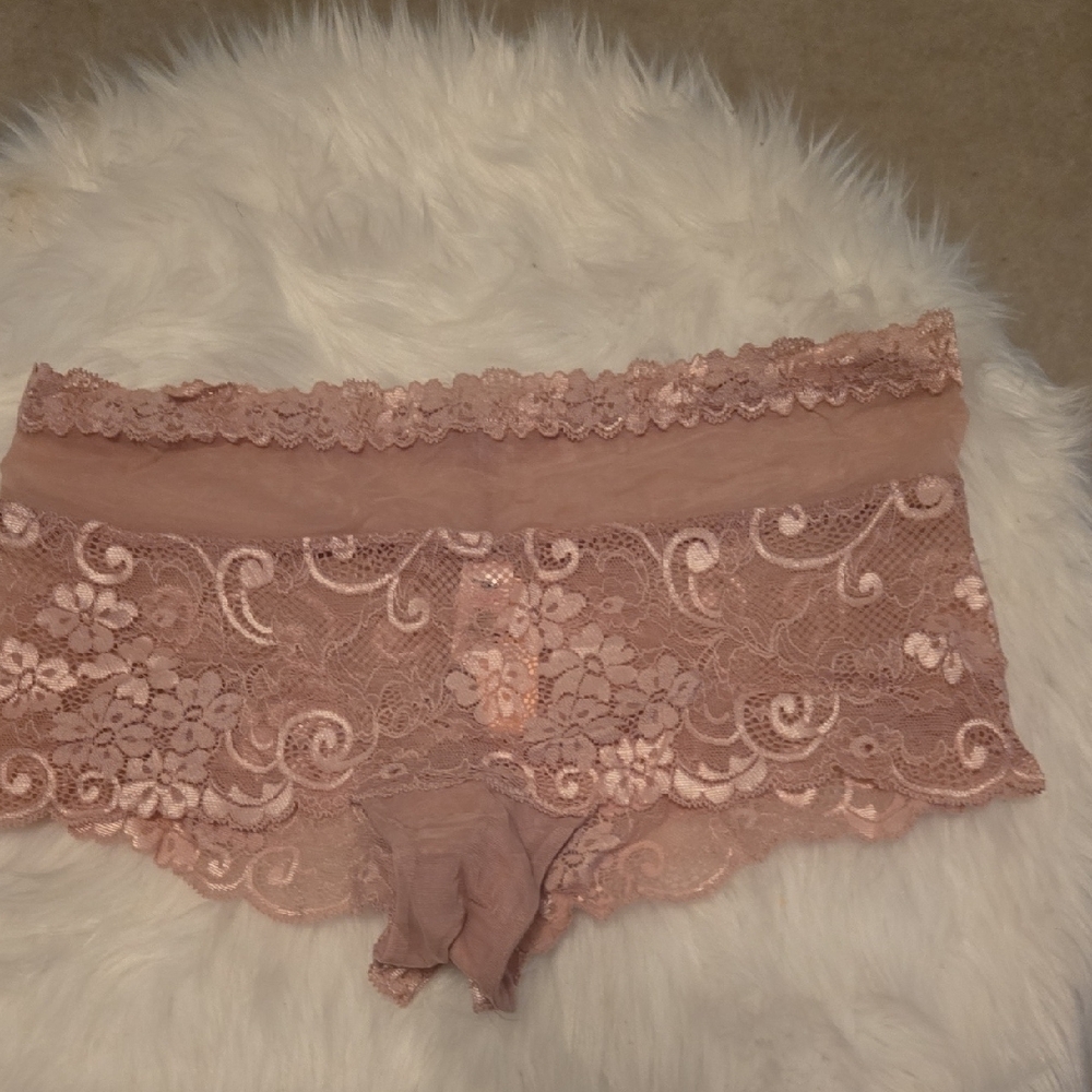 Victoria's Secret Lace Panties in Blush Pink